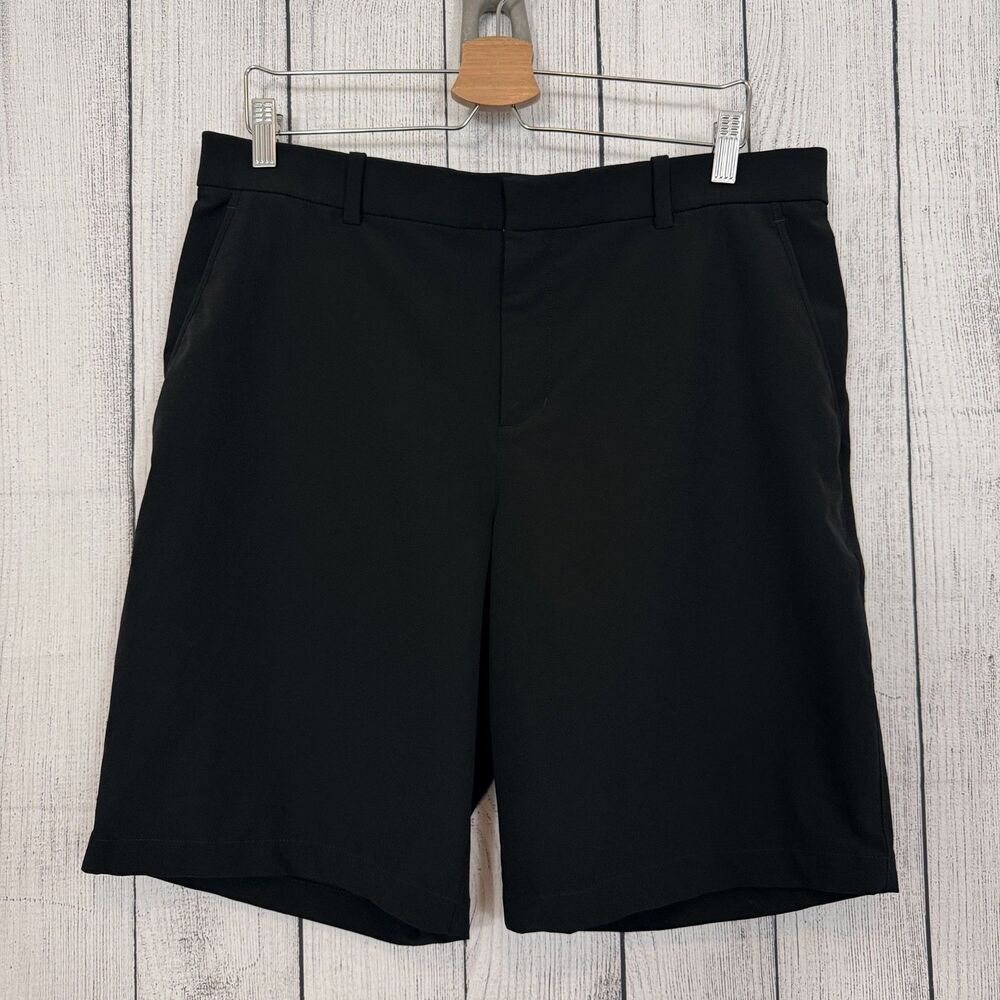 Nike Men's W35 Black Dri-Fit Hybrid Moisture Wicking Bermuda Golf Shorts